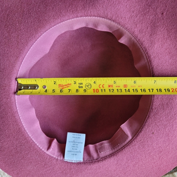 Women's Dusty Mauve Felt Hat - Picture 12 of 14